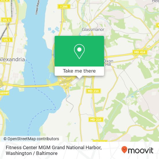 Fitness Center MGM Grand National Harbor map
