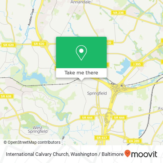 International Calvary Church map