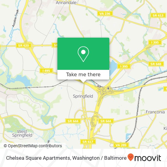 Mapa de Chelsea Square Apartments