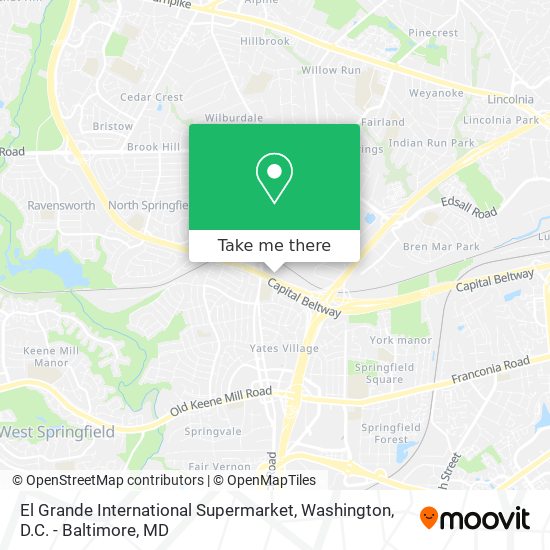 Mapa de El Grande International Supermarket