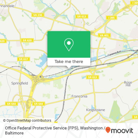 Office Federal Protective Service (FPS) map