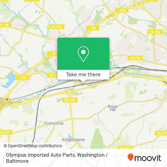 Olympus Imported Auto Parts map