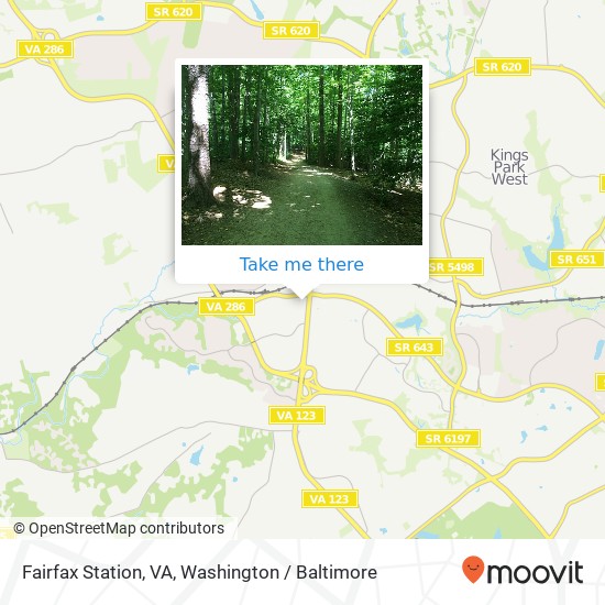Mapa de Fairfax Station, VA