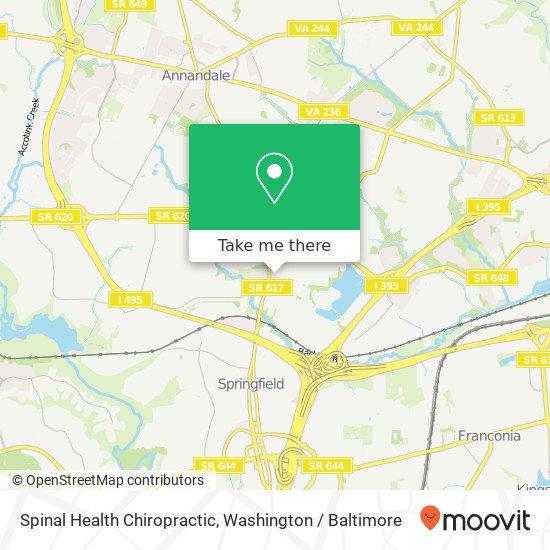 Mapa de Spinal Health Chiropractic