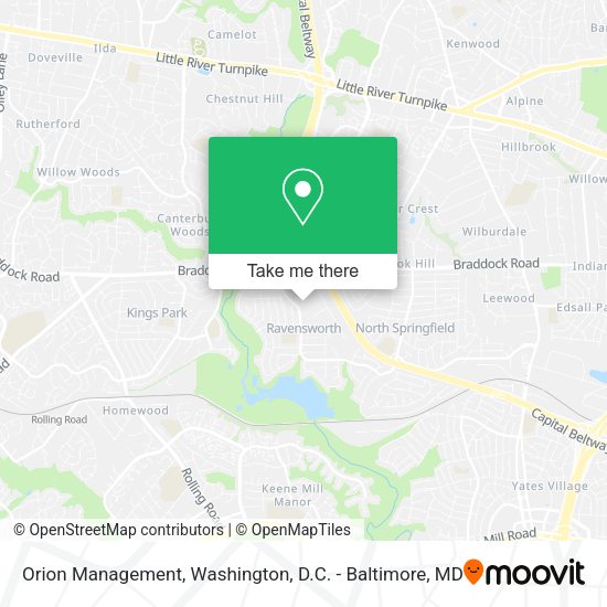 Orion Management map