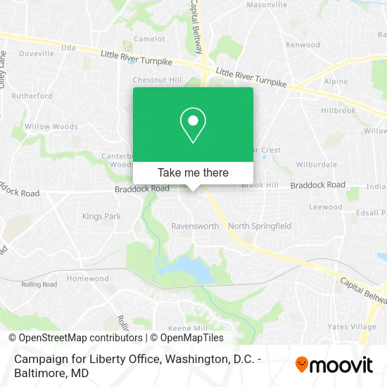 Mapa de Campaign for Liberty Office