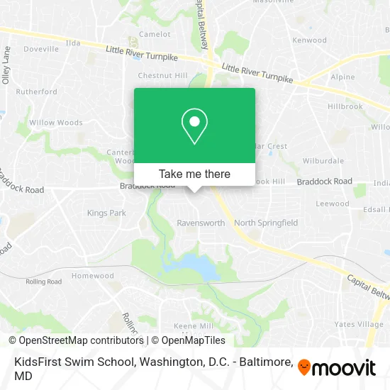 Mapa de KidsFirst Swim School