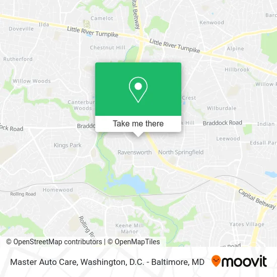 Master Auto Care map