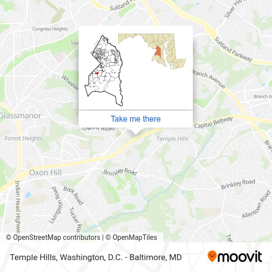 Temple Hills map