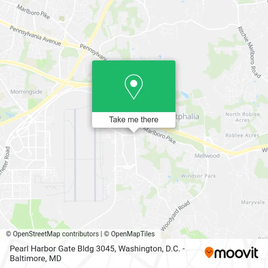 Pearl Harbor Gate Bldg 3045 map