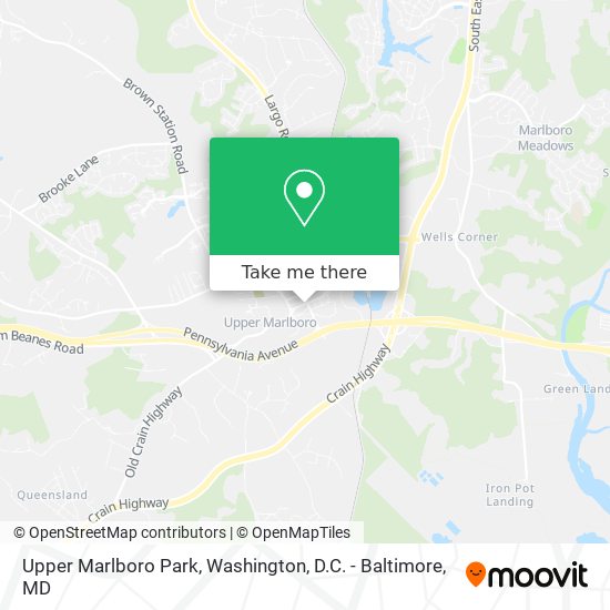 Upper Marlboro Park map
