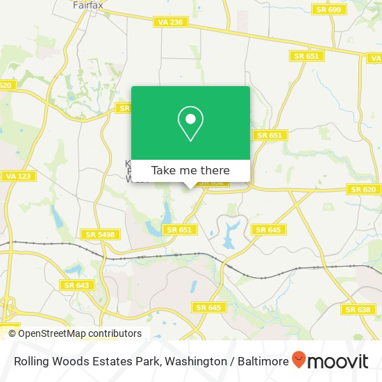 Rolling Woods Estates Park map