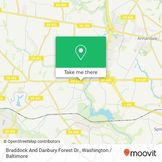 Mapa de Braddock And Danbury Forest Dr.