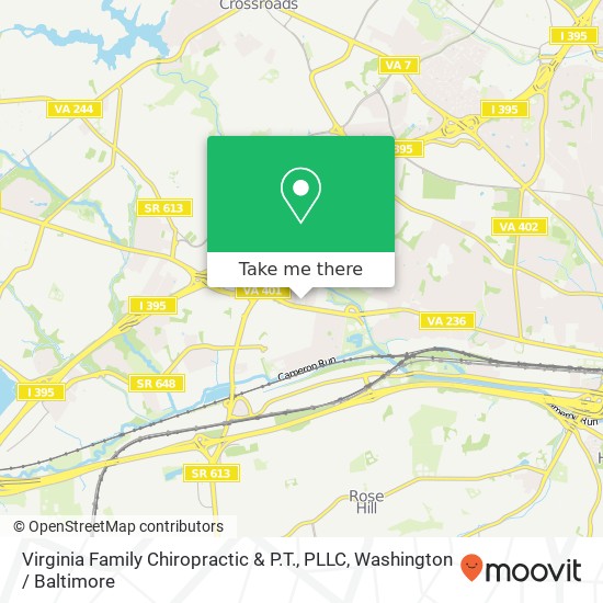 Mapa de Virginia Family Chiropractic & P.T., PLLC