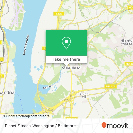 Mapa de Planet Fitness