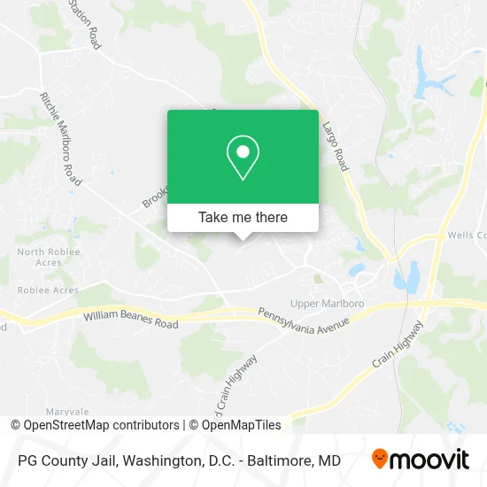 PG County Jail map