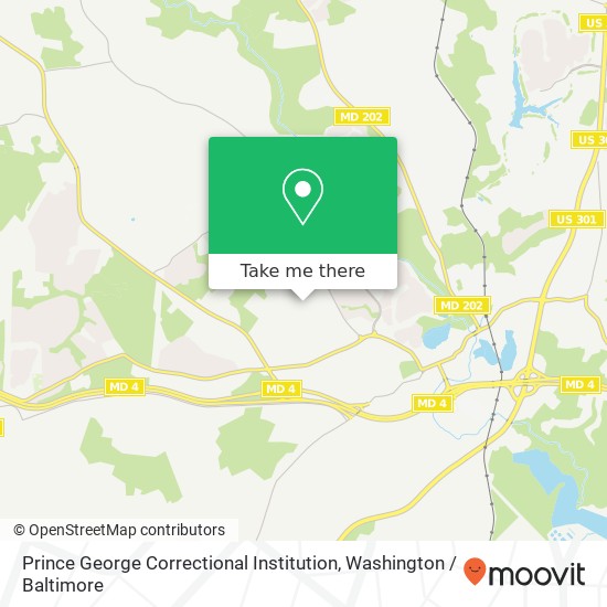 Mapa de Prince George Correctional Institution