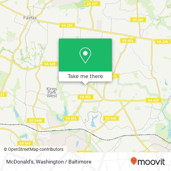 McDonald's map