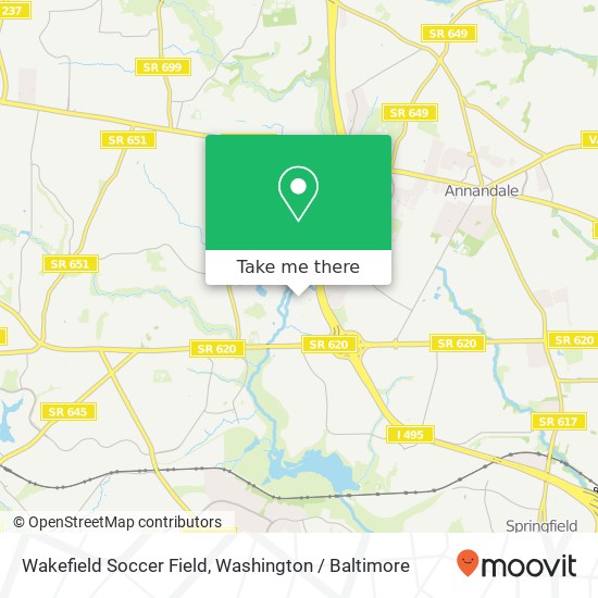 Mapa de Wakefield Soccer Field