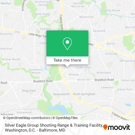Mapa de Silver Eagle Group Shooting Range & Training Facility
