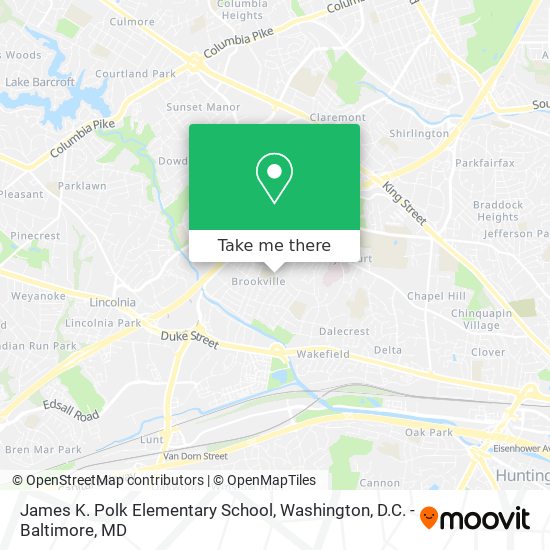 Mapa de James K. Polk Elementary School