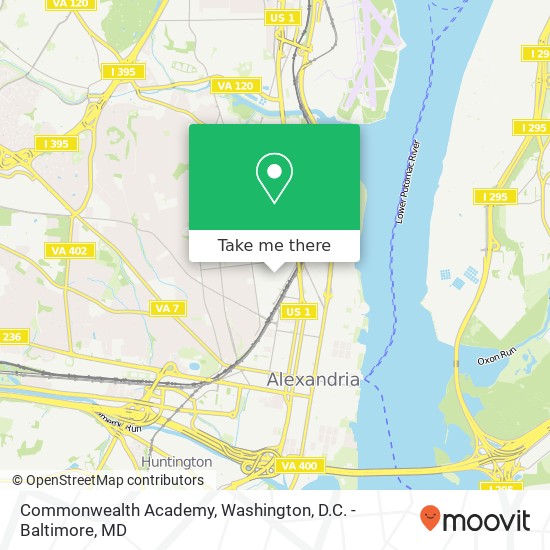 Mapa de Commonwealth Academy