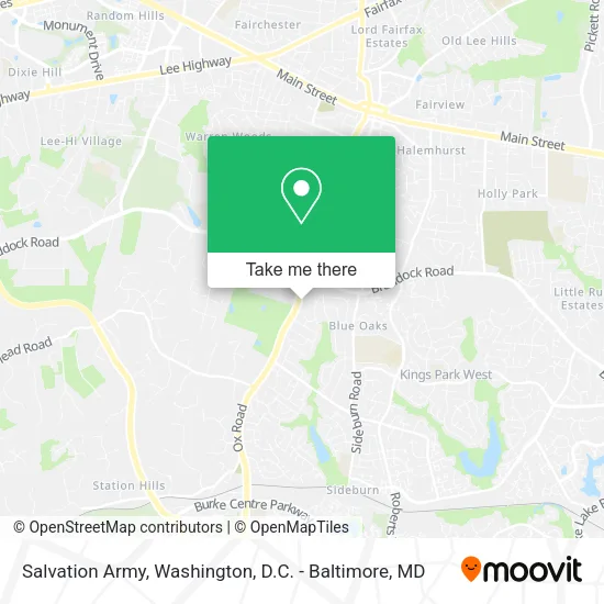 Mapa de Salvation Army