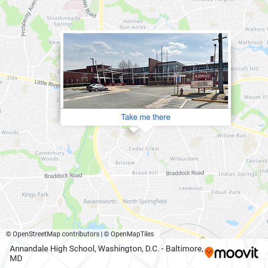 Annandale High School map