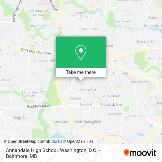 Annandale High School map
