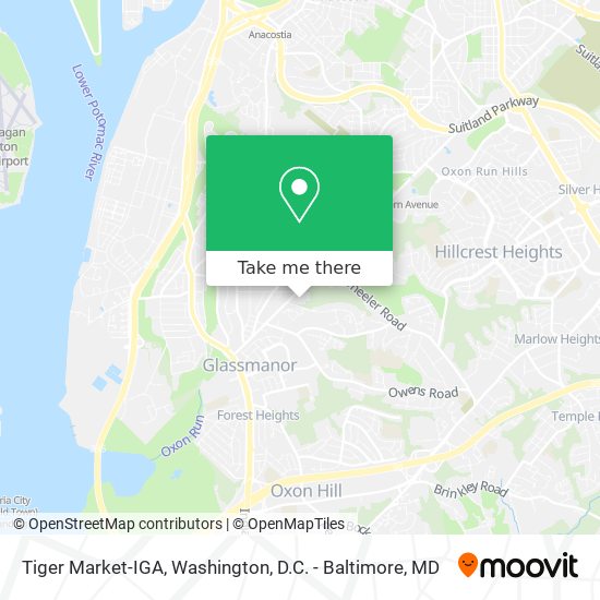 Tiger Market-IGA map