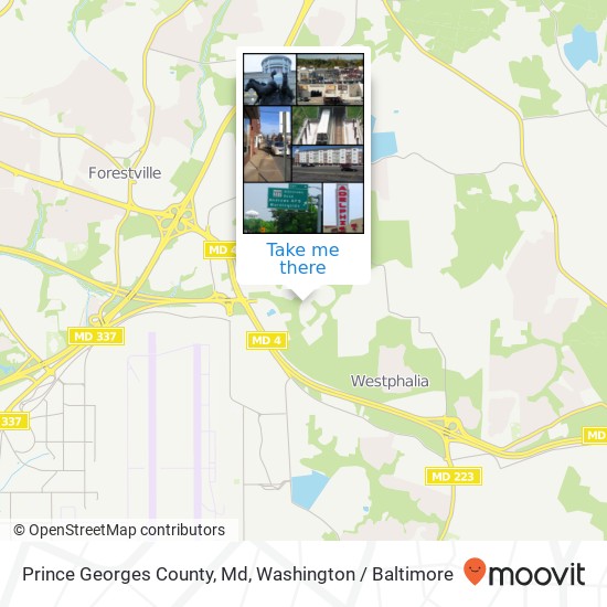 Prince Georges County, Md map