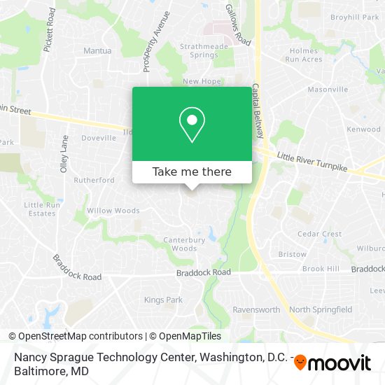 Mapa de Nancy Sprague Technology Center