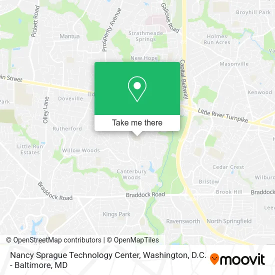 Mapa de Nancy Sprague Technology Center