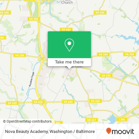 Nova Beauty Academy map