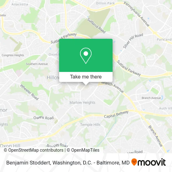 Mapa de Benjamin Stoddert
