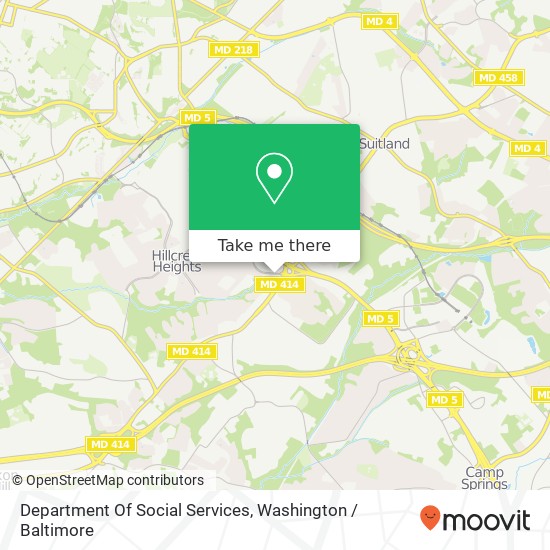 Department Of Social Services map