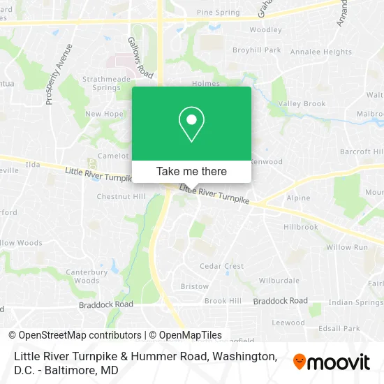 Little River Turnpike & Hummer Road map