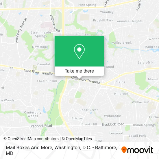 Mail Boxes And More map