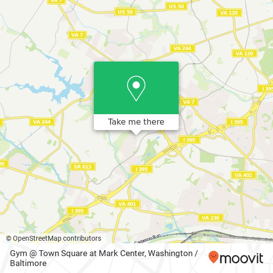 Mapa de Gym @ Town Square at Mark Center