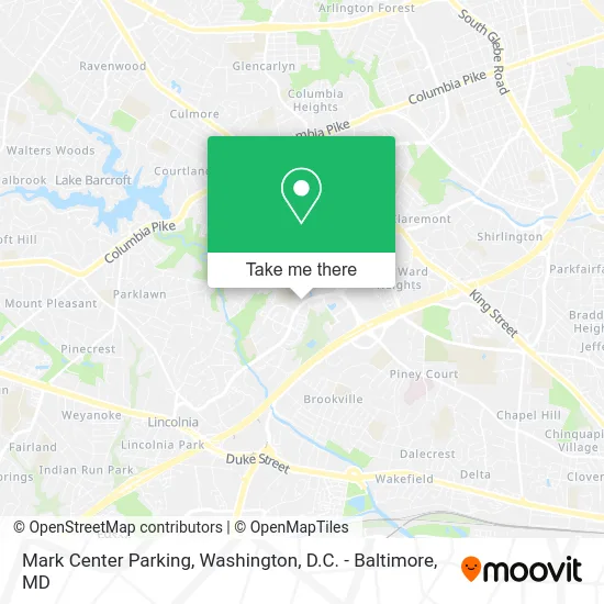 Mark Center Parking map