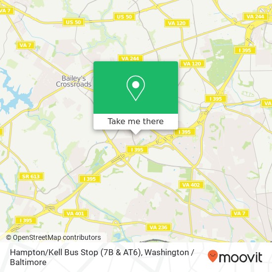 Mapa de Hampton / Kell Bus Stop (7B & AT6)