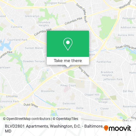 Mapa de BLVD2801 Apartments