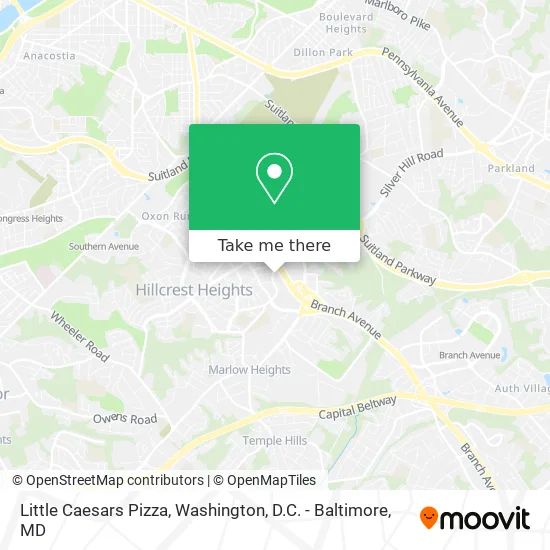 Little Caesars Pizza map