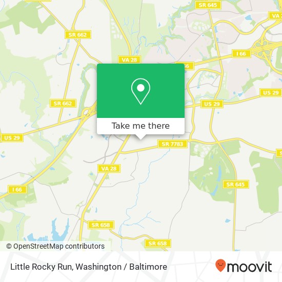 Mapa de Little Rocky Run
