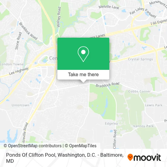 Ponds Of Clifton Pool map