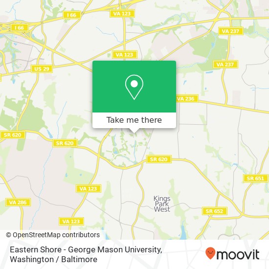 Mapa de Eastern Shore - George Mason University