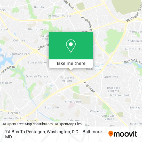 Mapa de 7A Bus To Pentagon