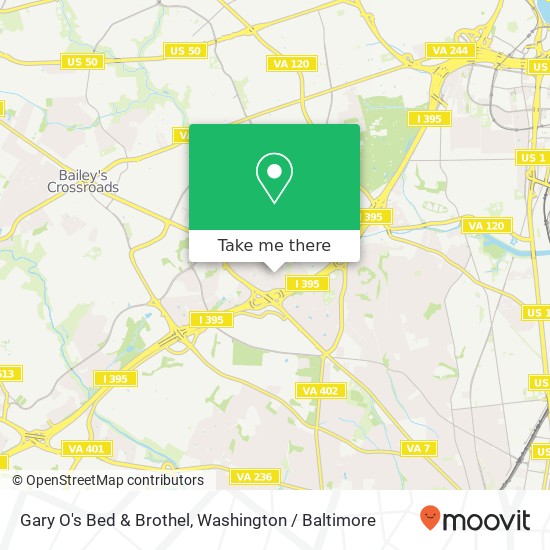 Mapa de Gary O's Bed & Brothel
