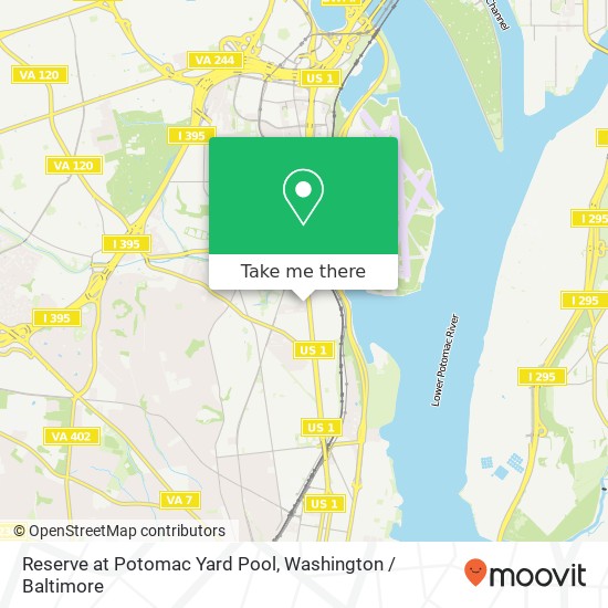 Reserve at Potomac Yard Pool map