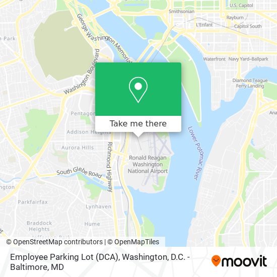 Mapa de Employee Parking Lot (DCA)